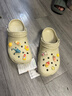 卡骆驰（CROCS）经典洞洞鞋轻便百搭女沙滩鞋包头拖鞋男鞋|10001 骨白色-2Y2(含智必星) 41 /42(260mm) 实拍图