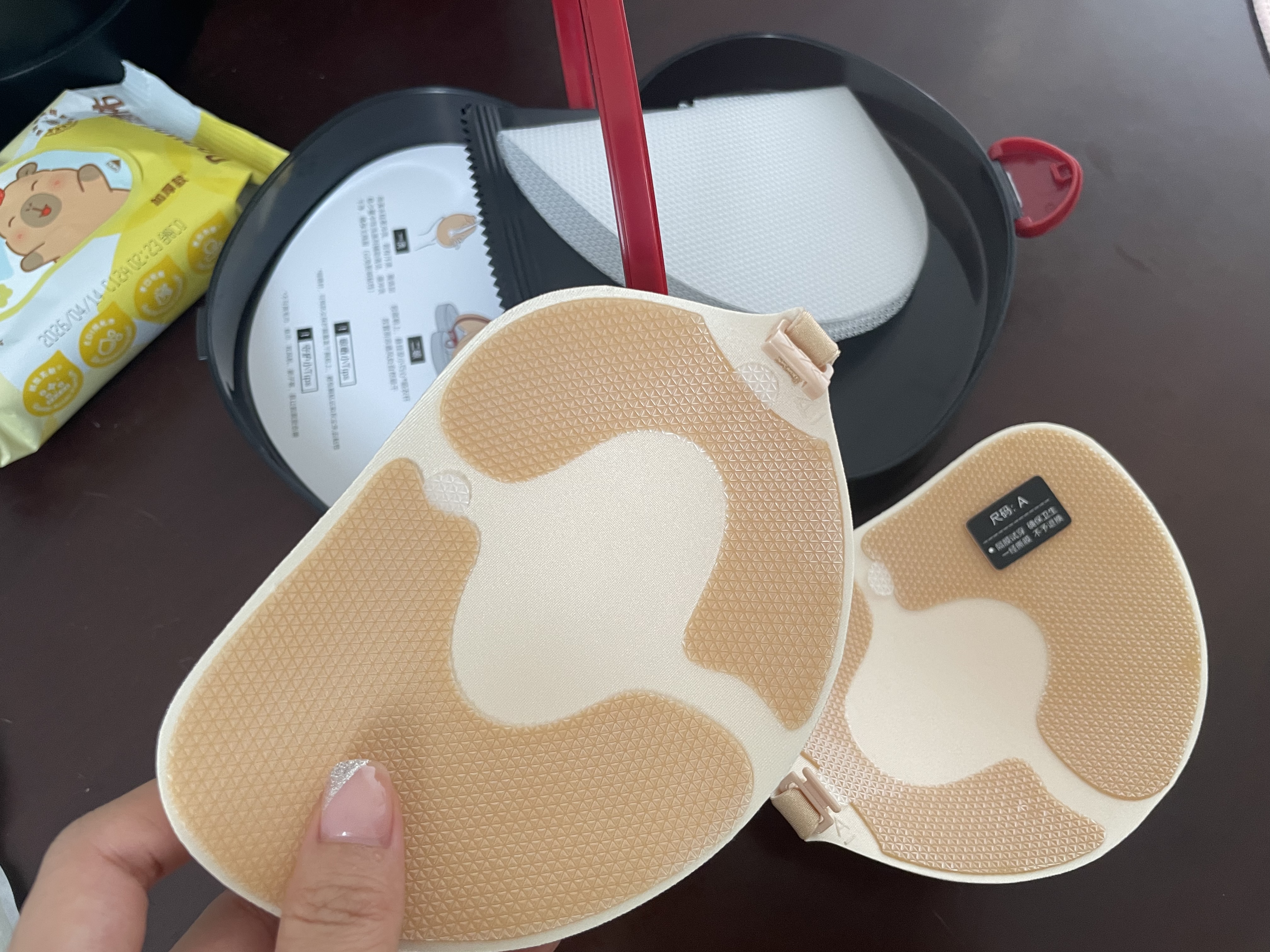 VNA芬斯狄娜【一片棉胸贴】硅胶胸乳贴女婚纱用隐形文胸 强粘版  厚A 实拍图