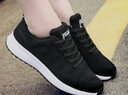 Mr.Yun休闲鞋女鞋秋季网鞋韩版时尚透气女学生轻便运动潮鞋子女 黑色 38 实拍图