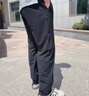 安踏（ANTA）冰丝型动裤丨绝绝紫5代防晒运动裤男夏季凉感直筒休闲裤长裤子 【休闲风+冰肤科技+高弹力】基础黑-3 抗UPF100+ L 实拍图