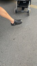朴西沙滩休闲洞洞鞋女士EVA厚底增高情侣凉鞋男 珍珠黑 42-43  实拍图