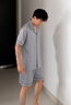 俞兆林冰丝男士睡衣夏季薄款短袖短裤家居服男生夏天大码26年新款套装 NSCBF-银灰色 【短袖短裤套装】 XL 男【推荐120-140斤】 实拍图