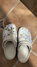 卡骆驰（CROCS）【预售】白鹿同款经典云朵洞洞鞋时尚百搭女鞋花园鞋|206750 骨白色-2Y2(含智必星)【预售】 38 (240mm) 实拍图