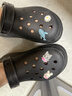 卡骆驰（CROCS）檀健次同款经典泡芙洞洞鞋百舒适男沙滩鞋女鞋休闲鞋|207521 黑色-001(含智必星) 40 (250mm) 实拍图