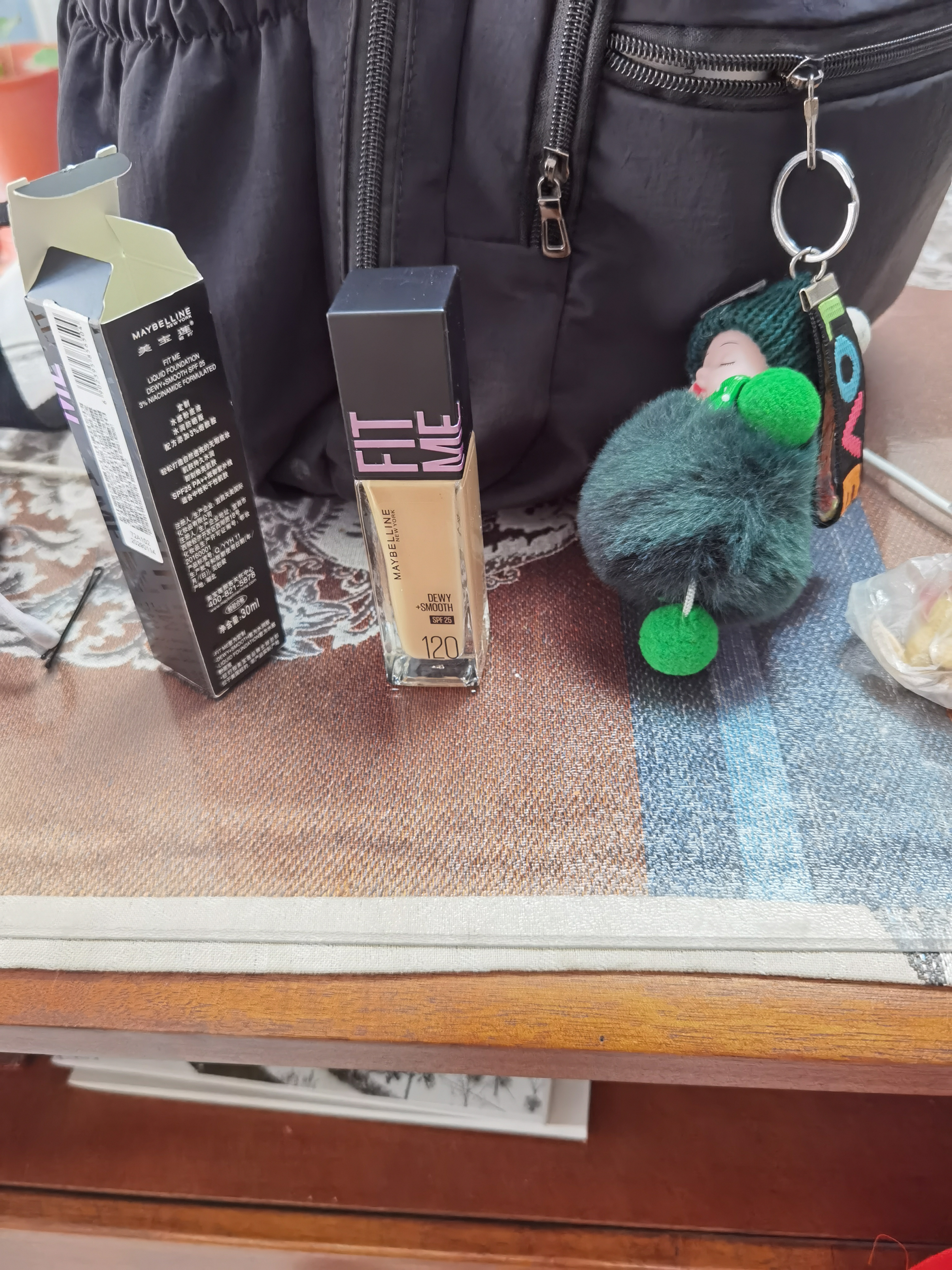 美宝莲fit me粉底液遮瑕膏隔离保湿混油皮女干皮哑光控油持妆送女新年礼 #110亮肤色 水润30ml 实拍图