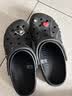 卡骆驰（CROCS）贝雅洞洞鞋男鞋女鞋轻便耐磨一脚蹬拖鞋休闲鞋百搭花园鞋|10126 黑色-001(含智必星) 45 (290mm) 实拍图