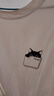 真维斯（Jeanswest）纯棉短袖t恤男运动潮流百搭休闲半袖2026新款打底夏季美式体恤衫 白色(口袋猫胸标) XL (180) (不起球不掉色) 实拍图