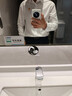 罗蒙（ROMON）纯色商务职业正装男士白衬衫工装外套长袖衬衣男CS108白色2XL 实拍图