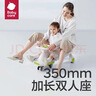 babycare儿童扭扭车防侧翻玩具溜溜车大人可坐宝宝礼物3-6岁 辛德白声光款 实拍图