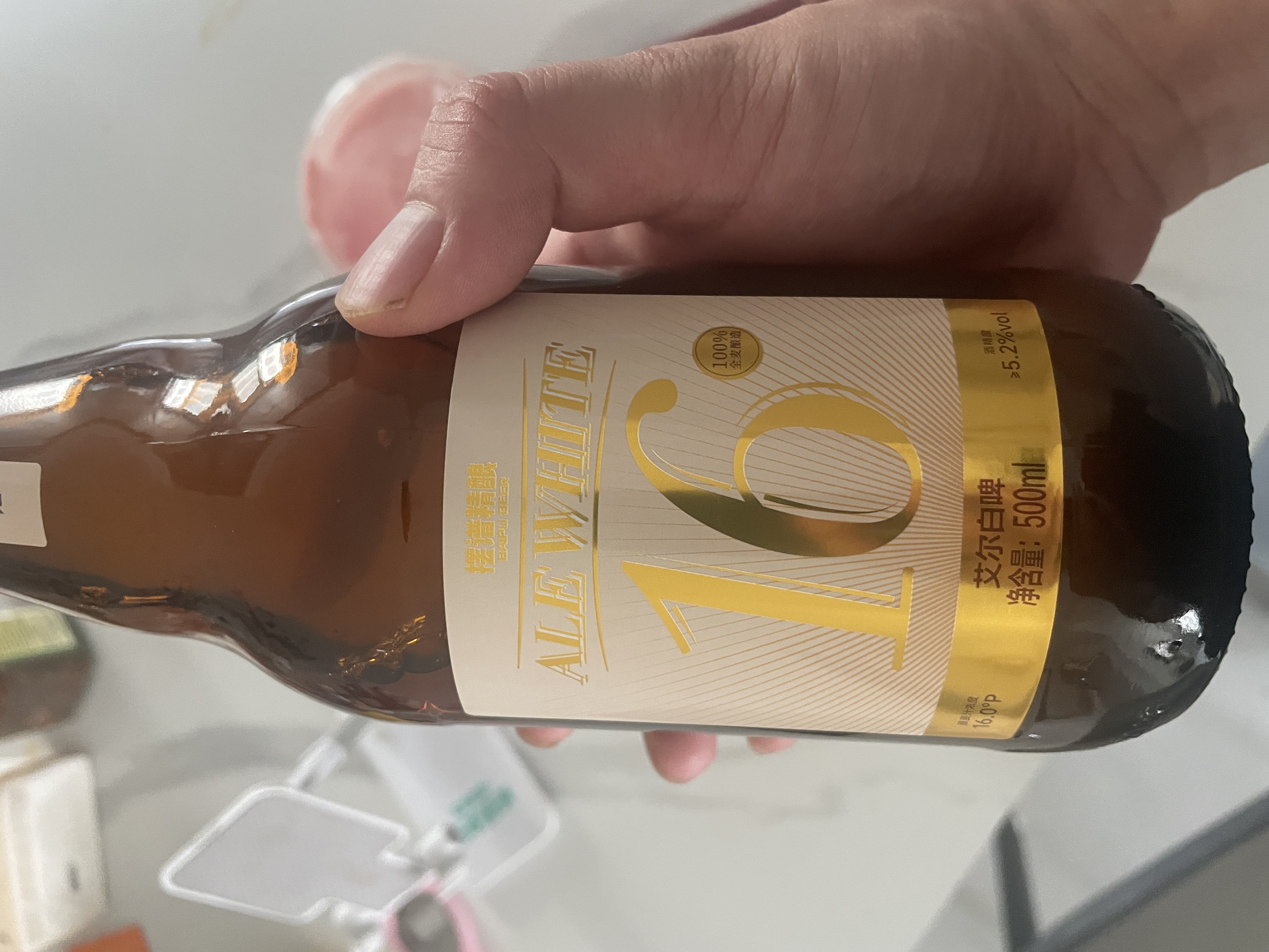 摆谱16度艾尔白啤500ml*6瓶 比利时风味 精酿啤酒 全麦酿造小麦白啤 【风味进阶】艾尔白啤 500mL 6瓶 整箱装 实拍图