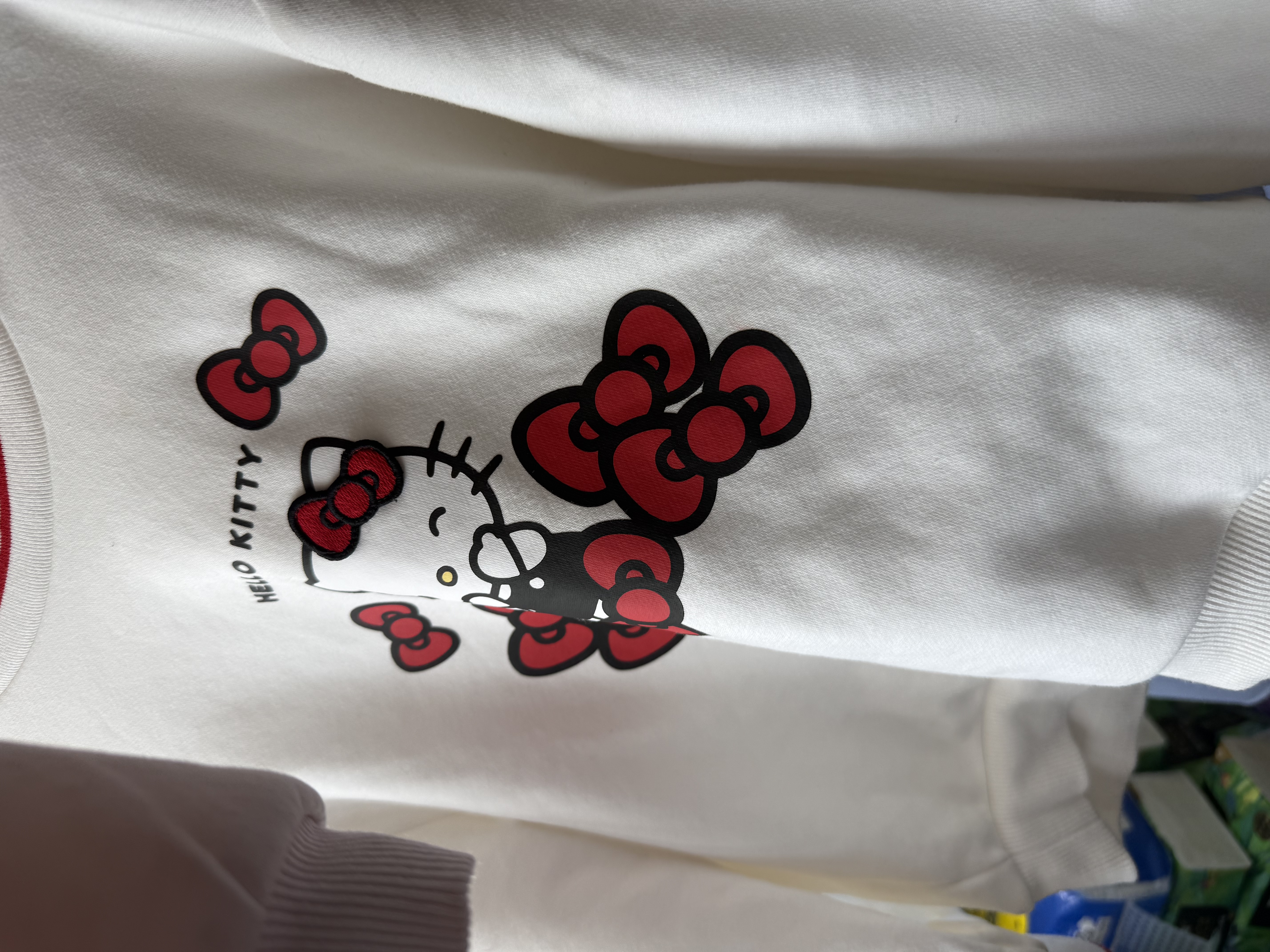巴拉巴拉【HelloKittyIP】童装女童儿童卫衣春秋宝宝上衣可爱甜美落肩亲肤 实拍图
