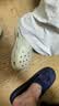 卡骆驰（CROCS）新款厚底云朵洞洞鞋送女友礼物206750 骨白色 37 -38 实拍图