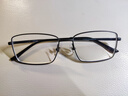依视路（ESSILOR） 钻晶系列高清耐磨防蓝光近视超薄镜片专业配度数眼镜架男女镜框 钛+金属-全框-4023BK-黑色 镜框+依视路膜岩高清1.60现片 实拍图