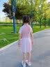 羽克儿童泳衣女孩2026新款中大童连体游泳衣女童学生专业训练游泳装备 少女粉（配套内置底裤） S码【建议身高130—140cm】 实拍图