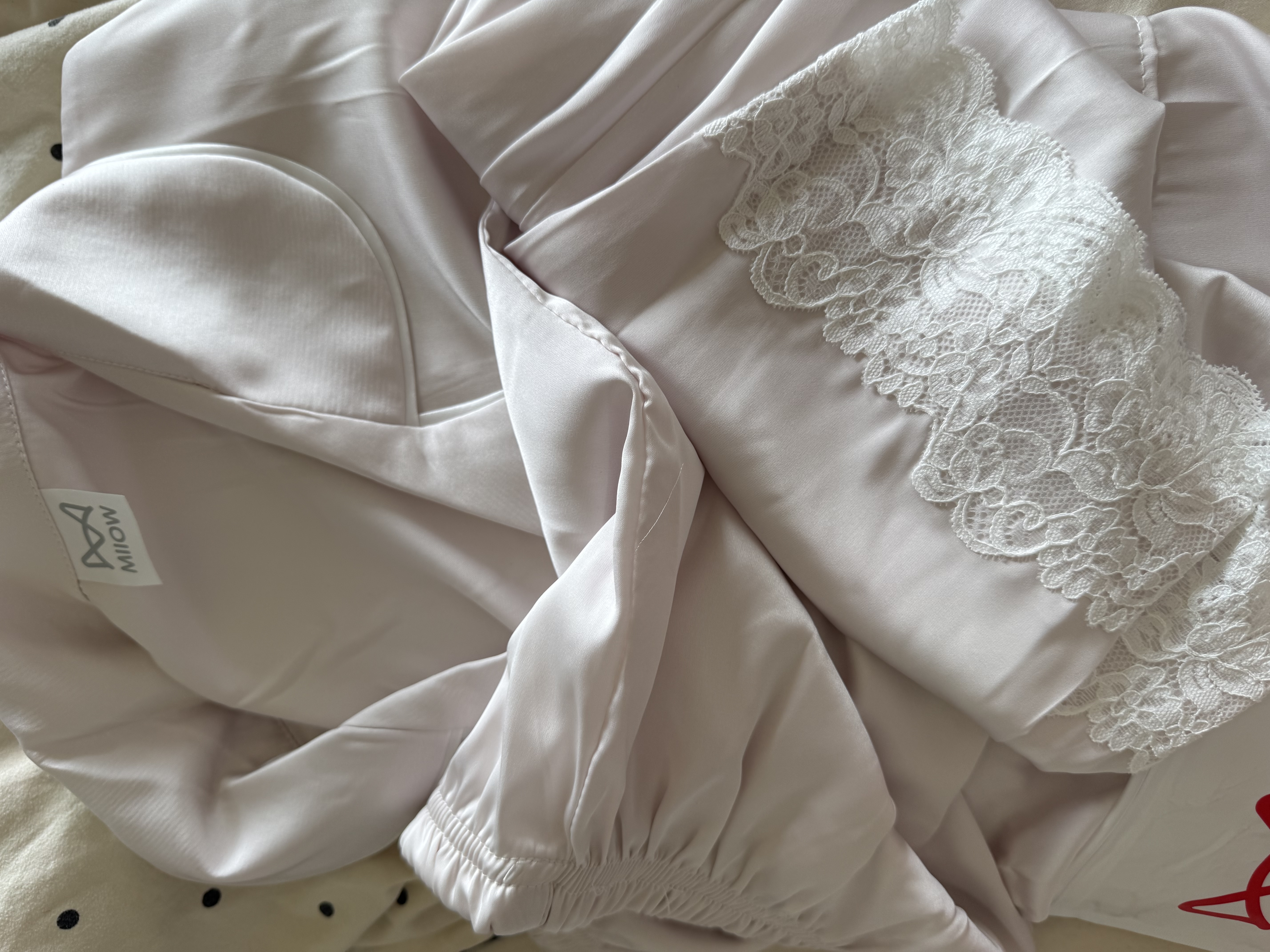 猫人冰丝睡衣女士夏季仿真丝凉感超薄缎面纯色高级感性感家居服M 实拍图