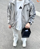 adidas宽松日常舒适运动夹克外套男女春季新款阿迪达斯官方三叶草   深蓝（推荐选大一码)   L 实拍图