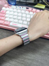 JINGZ品牌原装适用苹果手表s11表带金属apple watch s10磁吸iwatch s9小蛮腰8硅胶女士款不锈钢se夏通勤 新款小蛮腰【星光粉】实心不锈钢 · 液态硅胶 适用iwatch9/8/7【41MM表盘】 实拍图