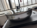 双立人（ZWILLING）平底锅无涂层煎锅抗黄不锈钢炒菜煎蛋牛排锅SILVER系列多用锅26cm 实拍图