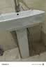 柯鲸卫生间陶瓷一体洗手盆方形立柱盆阳台洗脸盆面盆洗手池小户型台盆 5308立柱盆+下水配件 实拍图