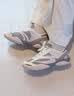 FILA【韩素希同款】跳跳鞋2丨斐乐薄底鞋26夏季新款女鞋芭蕾鞋 烟雨灰/羊皮纸粉-DP 35.5 实拍图