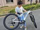 喜德盛青少年自行车山地车公路学生男女变速越野单车通勤代步北极星PRO 星空白 7速 实拍图