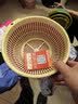双层洗菜盆塑料沥水篮子漏盆淘米器菜蓝淘菜盆家用厨房洗水果盘 大号酒红色-【2件套】 无规格 实拍图