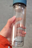 富光男女士双层玻璃杯 高硼硅玻璃304茶隔水杯子 带茶隔泡茶杯320ml 实拍图