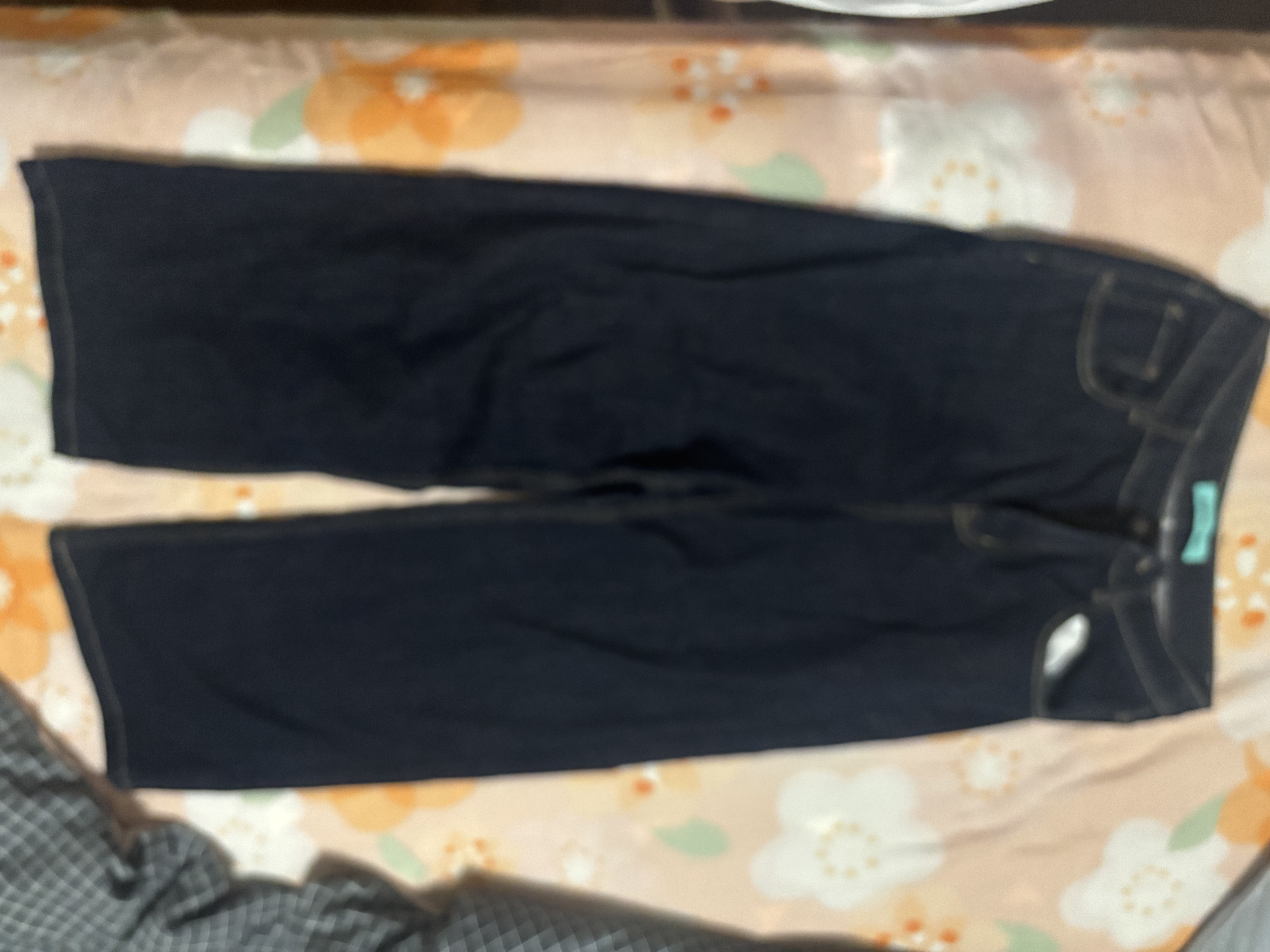 逸阳（ESE-Y）显瘦阔腿裤女26春季新款莱卡弹力不易褪色窄版直筒裤子 深蓝色 29 实拍图