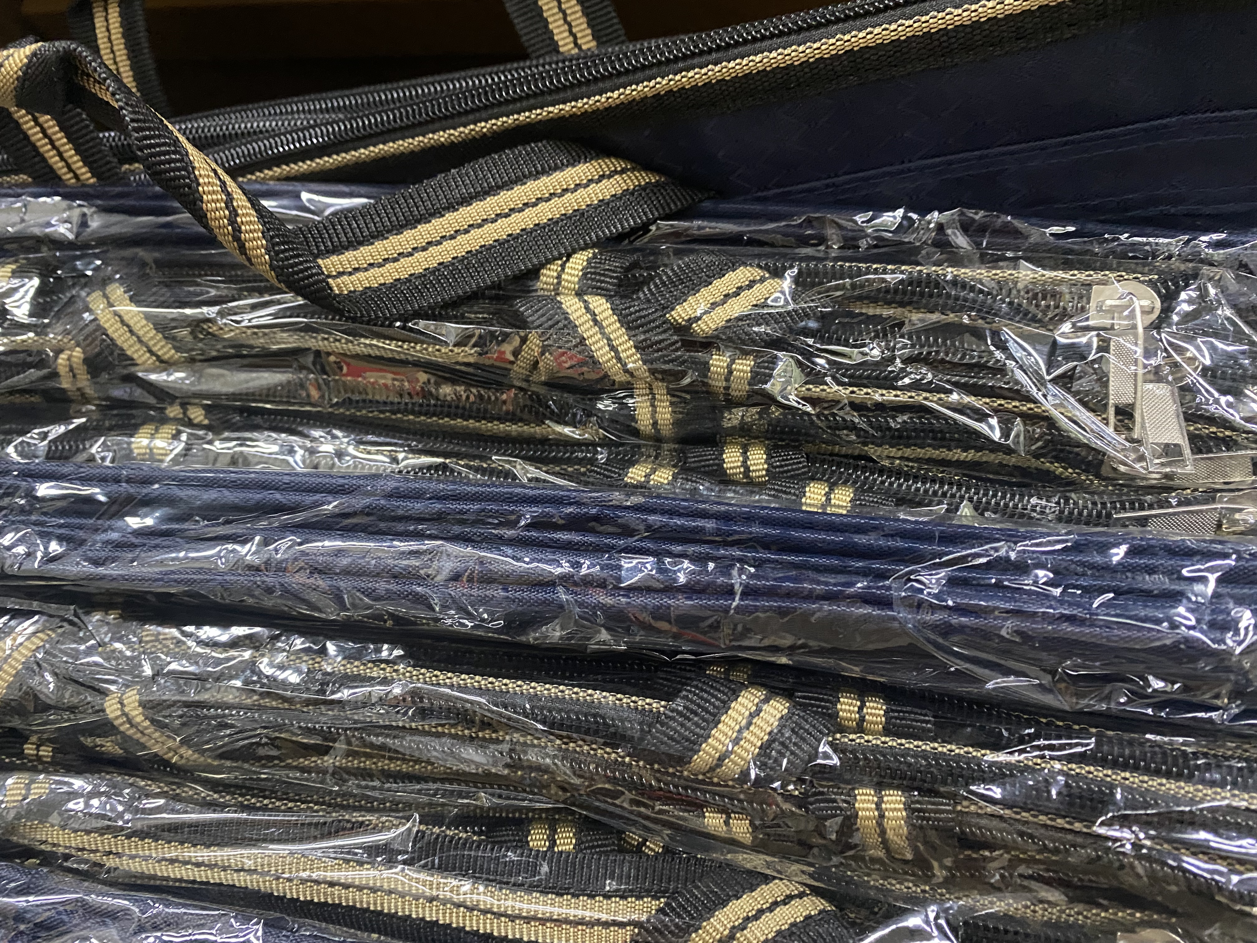 百利文【5个装】H137蓝色织布手提袋拉链收纳袋文件袋商务办公会议资料袋档案袋手提包通勤收纳包文件包 实拍图