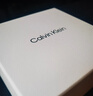Calvin KleinJeans【父亲节礼物】男士真皮休闲ck双面字母带头牛皮革腰带皮带 003-太空黑 100cm 实拍图