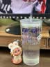 星巴克（Starbucks）杯子玻璃杯 高颜值玻璃吸管杯 大容量桌面咖啡水杯男女士送礼礼物 幻彩女神款玻璃吸管杯550ml 实拍图