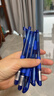 斑马牌（ZEBRA）中性笔 0.5mm子弹头签字笔 学生标记笔走珠水性笔 C-JJ100 JELL-BE 蓝色 10支装 实拍图