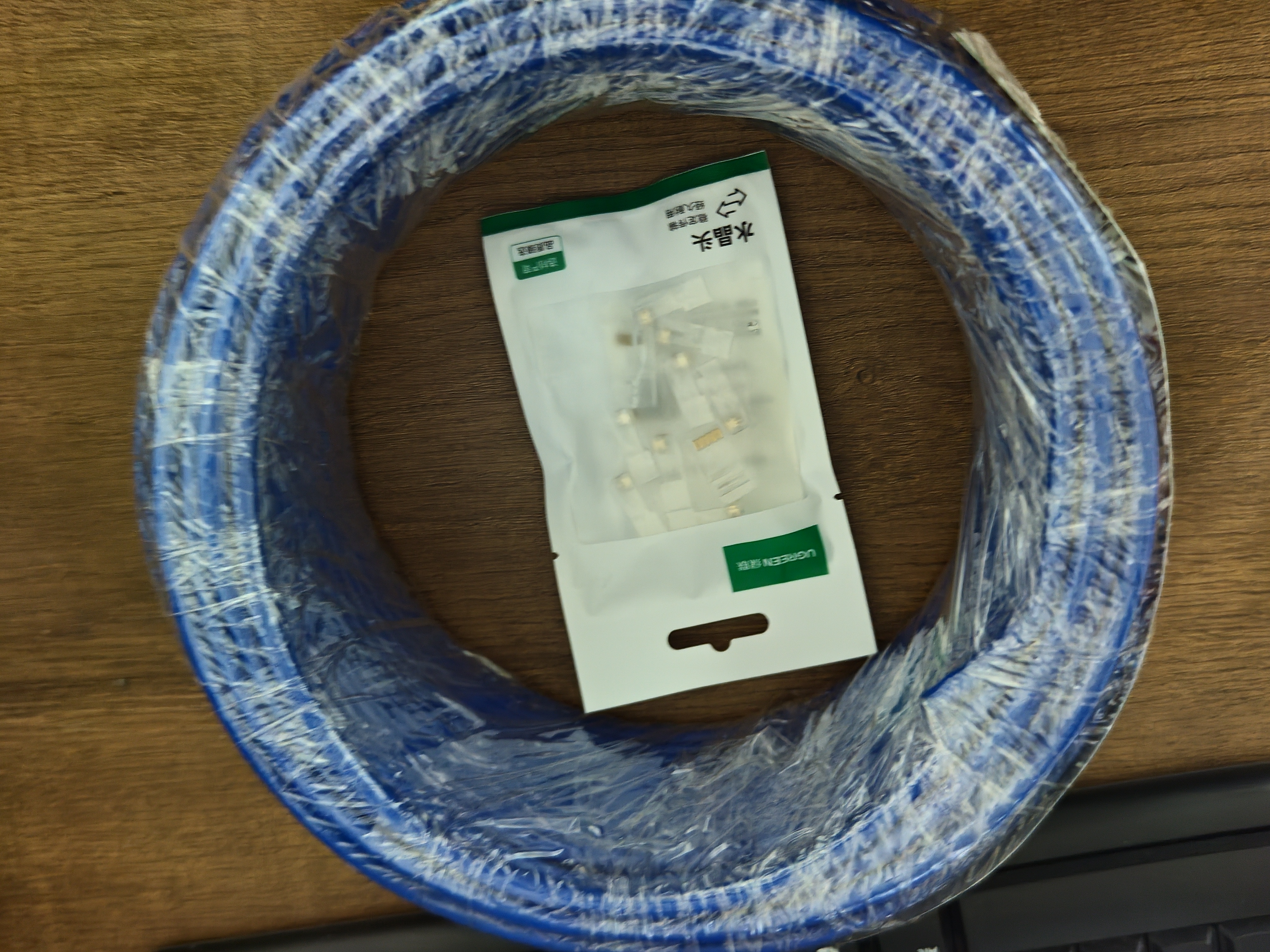 绿联六类网线千兆【0.57±0.008mm纯铜芯】CAT6类非屏蔽双绞线 家装网线POE监控装修布线工程箱线 50米 实拍图