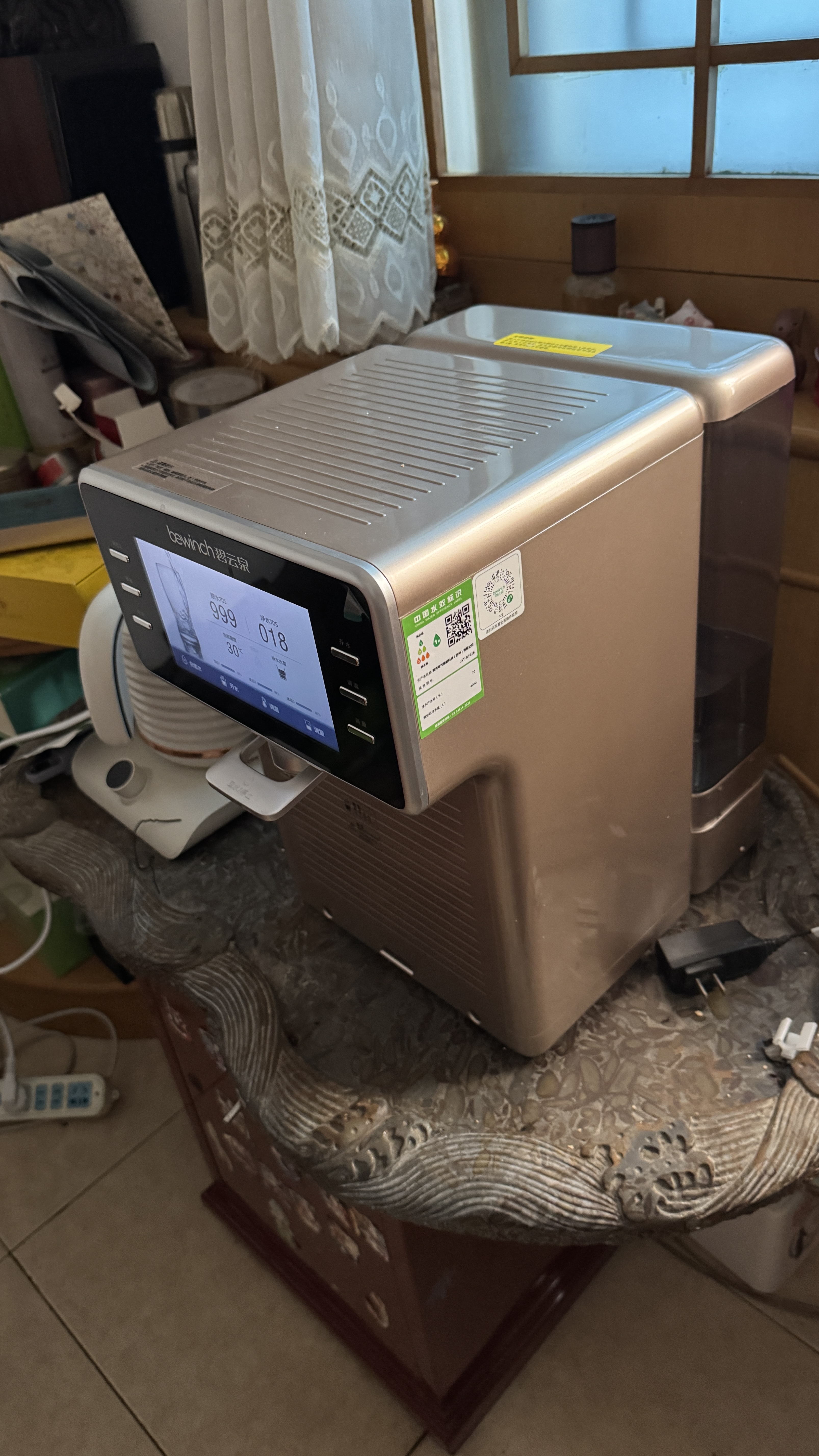 碧云泉台式制富氢水素水净水机家用免安装桌面即热饮水机反渗透净水器N9暮光升级版JST-R702B 实拍图