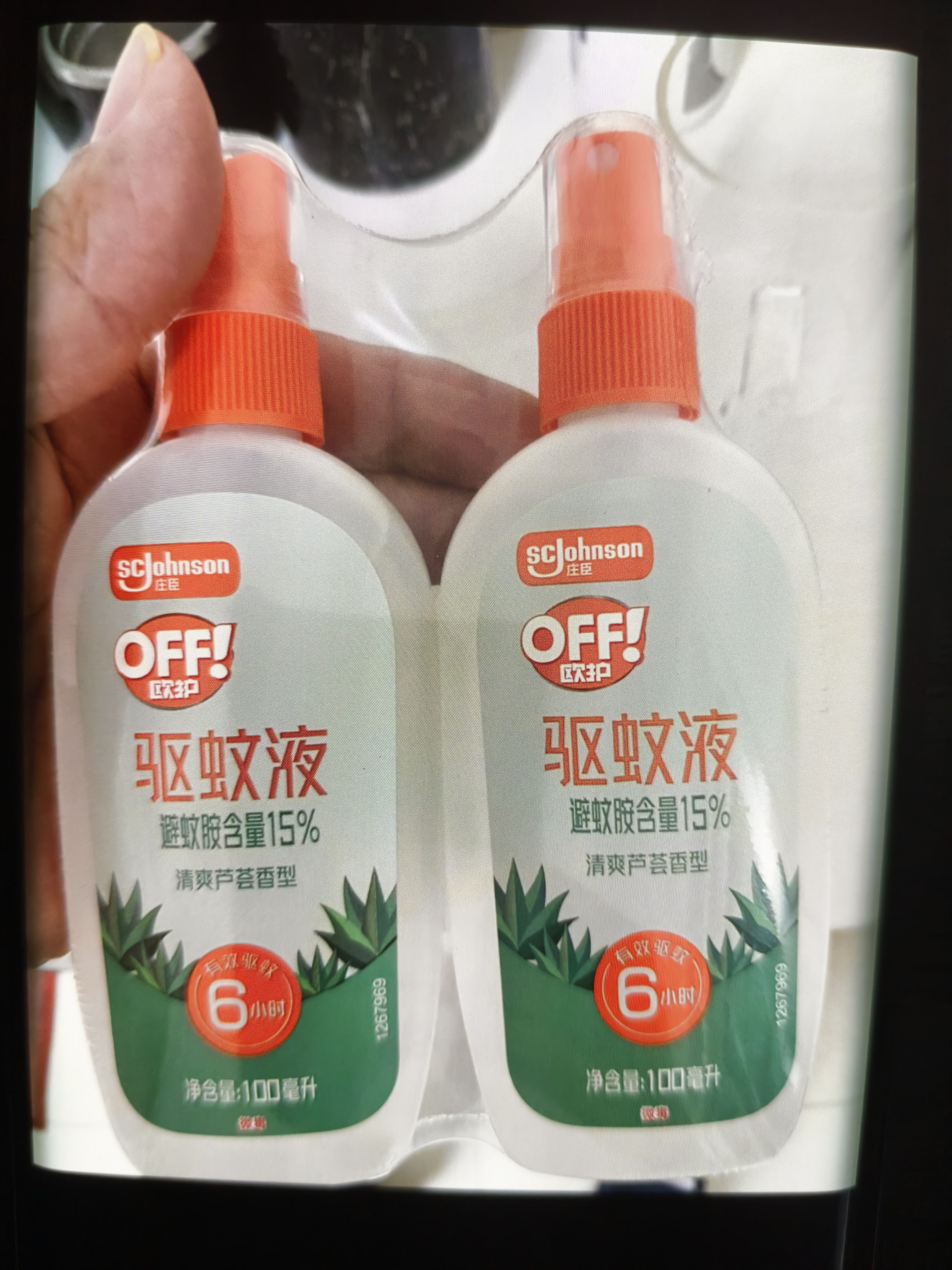 雷达（Raid）欧护佳儿护7%避蚊胺驱蚊喷雾 100ml 桃气吨吨香型 花露水驱蚊水 实拍图