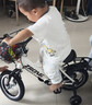 奥仕龙 儿童自行车3-4-5-6-7-8岁小孩单车宝宝脚踏单车男女孩小学生童车 【升级款白】旗舰版+加宽闪光轮 12寸 适合80-90cm 实拍图