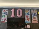 多美忆生日场景布置女孩儿童生日数字气球1岁氛围道具布置派对装饰粉色 实拍图