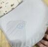 睡眠方程式天资儿童枕头宝宝婴儿硅胶枕透气可水洗6月1岁3岁6岁+ 蓝 纯色 N7-枕高7cm-建议身高130-165cm- 实拍图