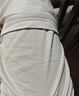 优衣库麻混纺舒适九分裤男装/休闲裤宽松版型26春夏新款482258 30 浅米色 4XL 实拍图