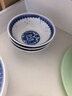 景德镇（jdz）高温釉下彩餐具白瓷饭碗汤碗鱼盘青花玲珑散件搬家礼物可微波炉 孔雀骨碟 2个 6英寸 实拍图