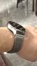 竞技者适于华为手表watch4/Pro表带watch3pro/GT5/GT4/GT3/GT6磁吸钛金属不锈钢手表带男款高级46/48 钛灰黑-编织链式22mm接口 实拍图