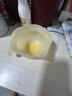 COOKSS蛋花辅食碗喂水喂奶鹰嘴碗训练吃饭硅胶吸盘碗宝宝餐盘儿童饭盒 实拍图