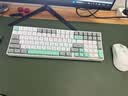AOC GKM100无线蓝牙机械键盘鼠标套装三模 客制化热插拔轴 键盘电竞游戏专用电脑办公 灰白绿青轴 实拍图