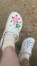 卡骆驰（CROCS）【预售】白鹿同款经典云朵洞洞鞋时尚百搭女鞋花园鞋|206750 骨白色-2Y2(含智必星)【预售】 38 (240mm) 实拍图