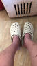 卡骆驰（CROCS）檀健次同款经典洞洞鞋轻便百搭女沙滩鞋包头拖鞋男鞋|10001 骨白色-2Y2(含智必星) 40 (250mm) 实拍图