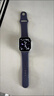 Apple/苹果 Watch S11 智能手表GPS款46毫米银色铝金属表壳雾紫色运动型表带S/M MEVW4CH/B 实拍图