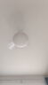 欧普照明（OPPLE）风扇灯吊扇灯24瓦空调搭子照明低噪音餐厅电风扇卧室厨房 冰风白 实拍图