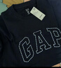 盖璞Gap男女装2026春季新款纯棉logo字母宽松短袖T恤百搭上衣 海军蓝 868224 S (165/88A)亚洲尺码 实拍图