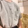 盖璞（GAP）男女幼童2026春季新款刺绣logo口袋纯棉短袖T恤儿童装894385 实拍图