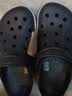 卡骆驰（CROCS）贝雅卡骆班洞洞鞋轻便耐磨一脚蹬休闲鞋女鞋时尚沙滩鞋|205089 黑色/白色-066 44 (280mm) 实拍图
